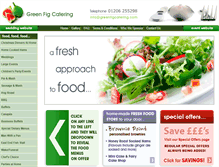 Tablet Screenshot of greenfigcatering.com